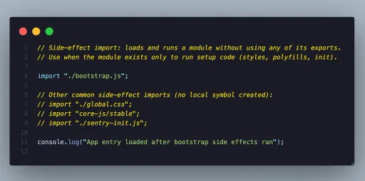 Understanding Side-Effect Imports in JavaScript