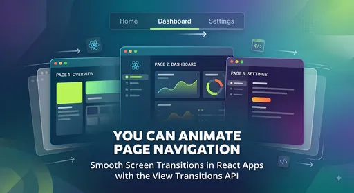 You Can Animate Page Navigation